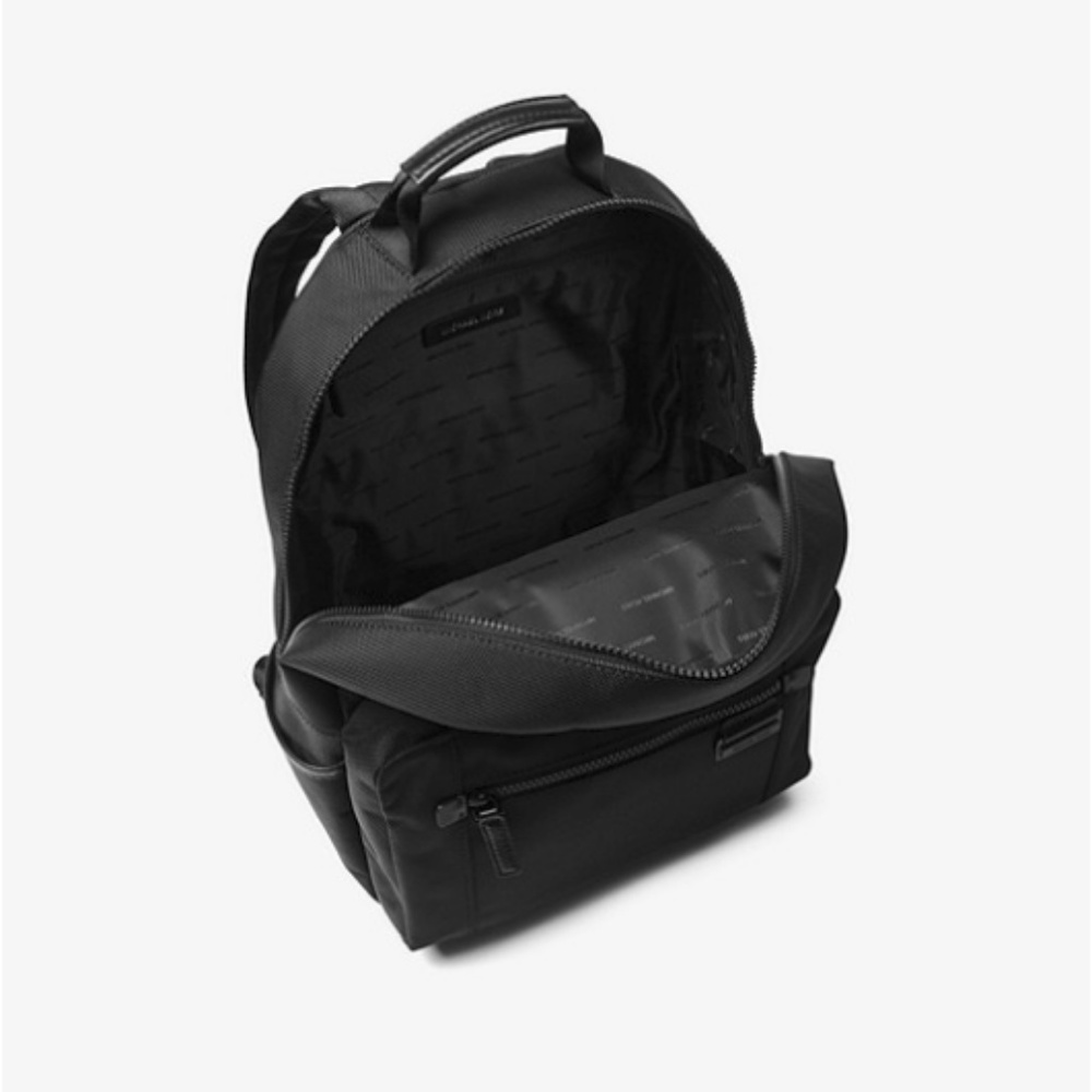 Michael Kors Mens Travis Nylon Backpack Black NWT - Picture 9 of 11